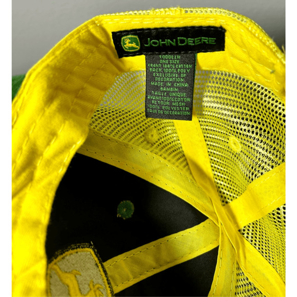 John Deere Toddler Tractors Farm Green & Yellow SnapBack Hat - Picture 8 of 8